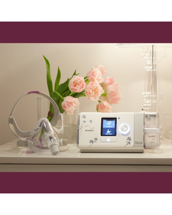 RESMED AIRSENSE™ 10 AUTOSET™ FOR HER AUTO CPAP MACHINE WITH HUMIDAIR™ HEATED HUMIDIFIER RESMED AIRSENSE™ 10 AUTOSET™ FOR HER AUTO CPAP MACHINE WITH HUMIDAIR™ HEATED HUMIDIFIER