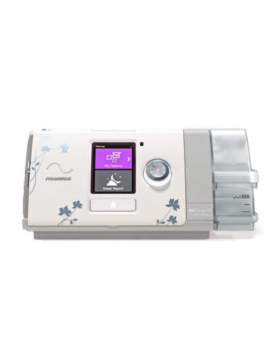 RESMED AIRSENSE™ 10 AUTOSET™ FOR HER AUTO CPAP MACHINE WITH HUMIDAIR™ HEATED HUMIDIFIER RESMED AIRSENSE™ 10 AUTOSET™ FOR HER AUTO CPAP MACHINE WITH HUMIDAIR™ HEATED HUMIDIFIER