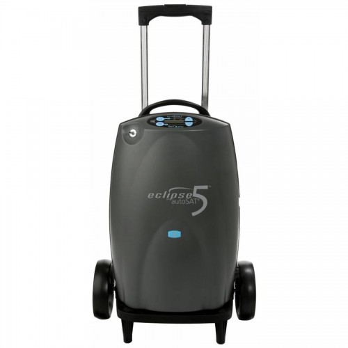 CAIRE ECLIPSE 5 PORTABLE OXYGEN CONCENTRATOR MACHINE-CONTINUOUS FLOW AND PULSE DOSE MODE (9 LPM)
