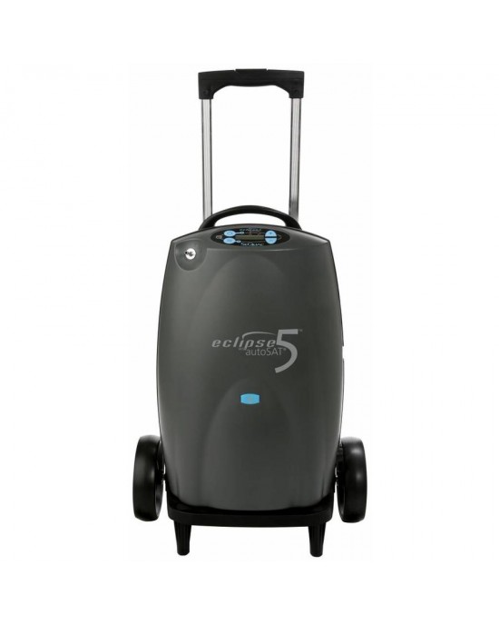 CAIRE ECLIPSE 5 PORTABLE OXYGEN CONCENTRATOR MACHINE-CONTINUOUS FLOW AND PULSE DOSE MODE (9 LPM)