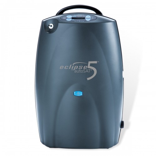 CAIRE ECLIPSE 5 PORTABLE OXYGEN CONCENTRATOR MACHINE-CONTINUOUS FLOW AND PULSE DOSE MODE (9 LPM)