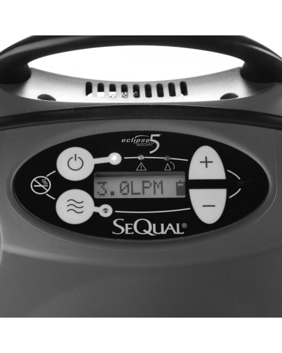 CAIRE ECLIPSE 5 PORTABLE OXYGEN CONCENTRATOR MACHINE-CONTINUOUS FLOW AND PULSE DOSE MODE (9 LPM)