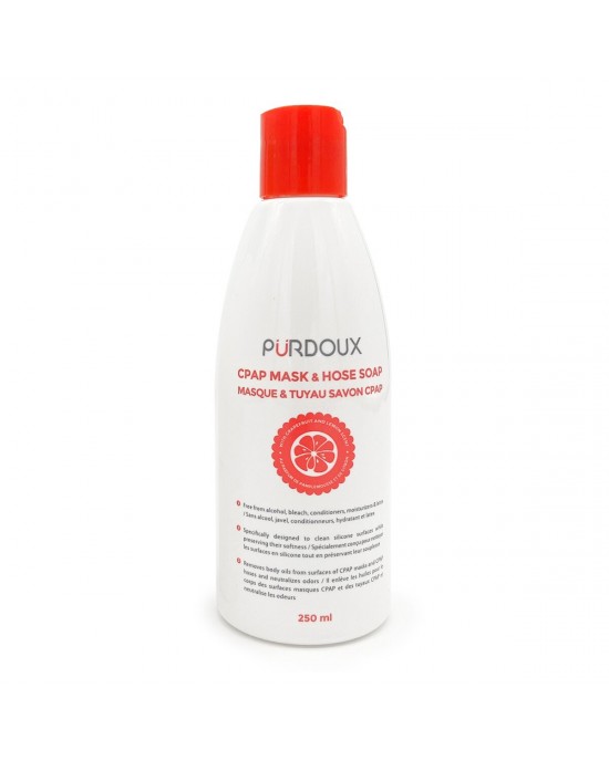 Purdoux Καθαριστικό Σαπούνι Μασκών και Σωλήνων CPAP - 250 mL