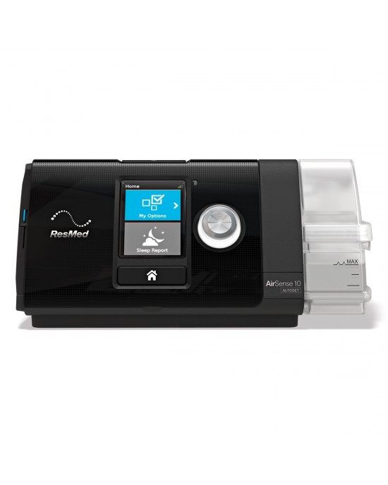 RESMED AIRSENSE™ 10 AUTOSET™ AUTO CPAP MACHINE WITH HUMIDAIR™ HEATED HUMIDIFIER C2C VERSION