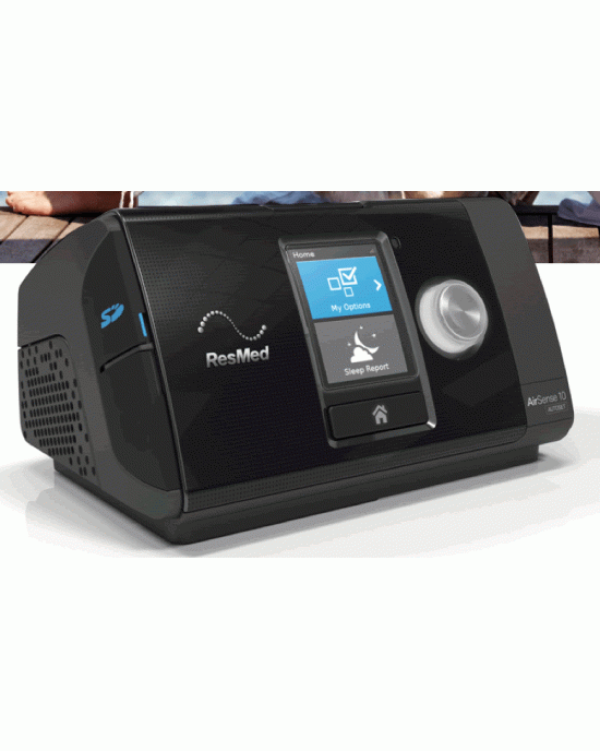 RESMED AIRSENSE™ 10 AUTOSET™ AUTO CPAP MACHINE WITH HUMIDAIR™ HEATED HUMIDIFIER (MODEM INCLUDED)