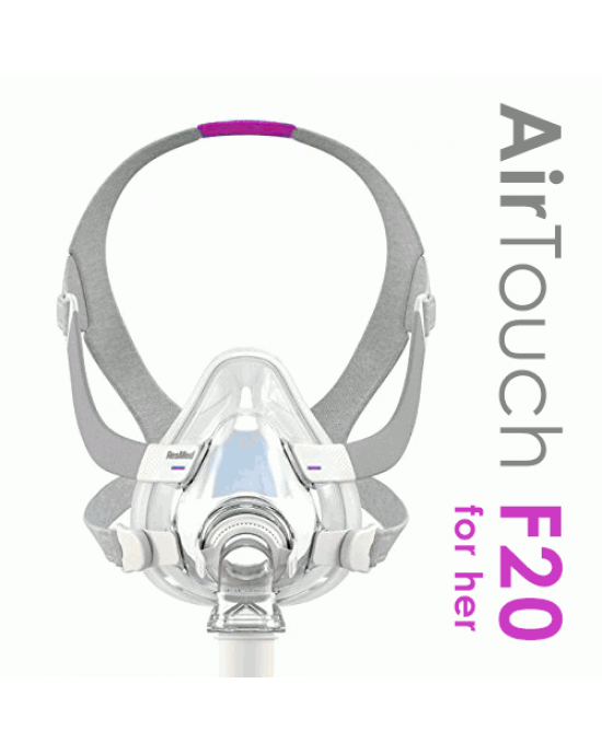 ResMed AirTouch™ F20 For Her Στοματορινική Μάσκα CPAP Με Κεφαλοδέτη