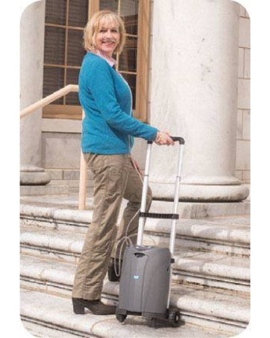 CAIRE EQUINOX PORTABLE OXYGEN CONCENTRATOR MACHINE WITH CONTINUOUS FLOW AND PULSE DOSE MODE (DISCONTINUED)