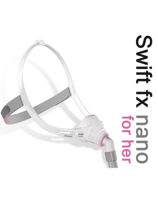 ResMed Swift™ FX Nano For Her Ρινική Μάσκα CPAP με Κεφαλοδέτη (Εξαντλημένο)